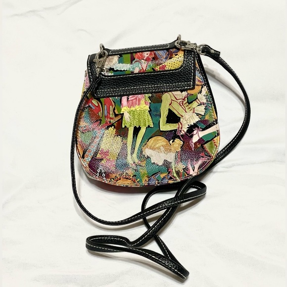 Sydney Love Unique Printed Design Faux Pebbled  Leather Small Crossbody - Picture 8 of 12